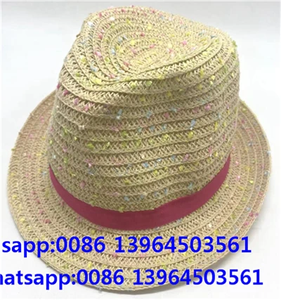 Πολύχρωμο χαρτί άχυρο Fedora Sun Hat