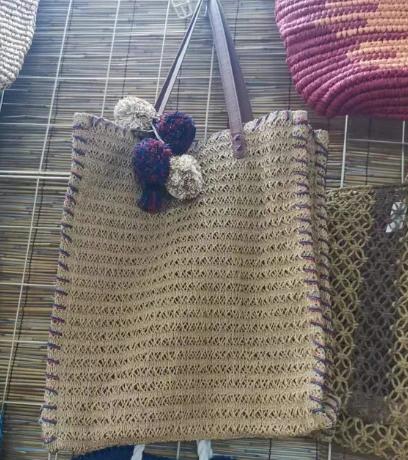 Χάρτινο Crochet Lady Summer Tote Bag