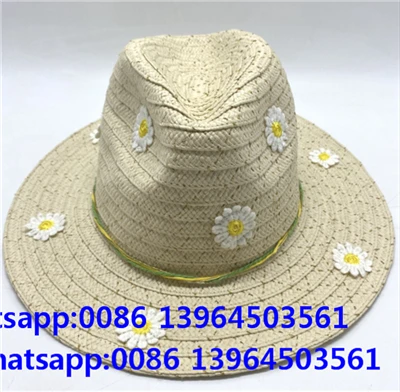 Γυναικείο καπέλο ηλίου Fedora με μεγάλο γείσο