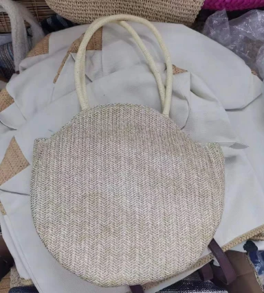 Γυναικεία τσάντα PP Braid Round Straw Holiday