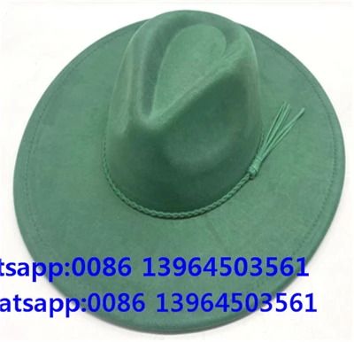 Πράσινο φανταχτερό καπέλο Fedora με αντηλιακή προστασία