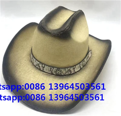 Ανδρικό καπέλο μαύρο σπρέι Fedora Cowboy ρετρό καπέλο